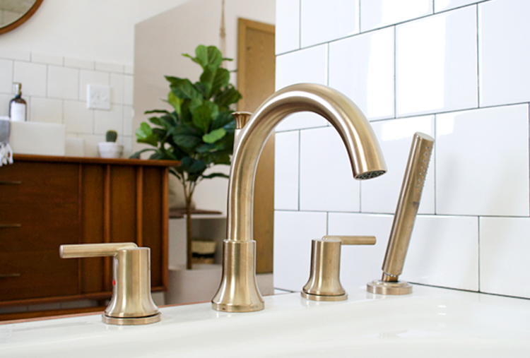 Master Bathroom Renovation Vintage Modern Design Ideas Delta Faucet